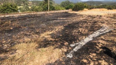 Bilecik‘in Osmaneli ilçesi Selimiye köyünde çıkan anız yangını, ekiplerin hızlı