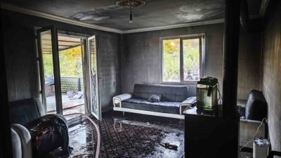 Bilecik merkeze bağlı Çukurören köyünde bulunan müstakil bir evde çıkan