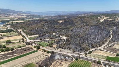 Bilecik’in Osmaneli ilçesinde 5 gündür devam eden yangın sonrasında kontrol