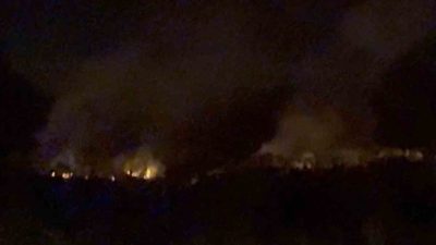 Bilecik’in Pazaryeri ilçesinde buğday tarlasında başlayan ve ormanlık alana sıçrayan