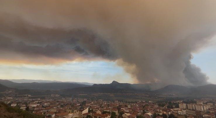 Bilecik’te orman yangınının olduğu Bakırköy-Vezirhan hattında alevlenmenin olmadığı, sadece dumanların