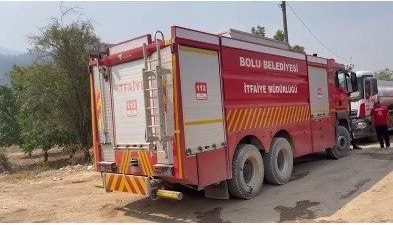 Bolu Belediyesi, Sakarya’nın Geyve ilçesinde çıkan orman yangınının kontrol altına