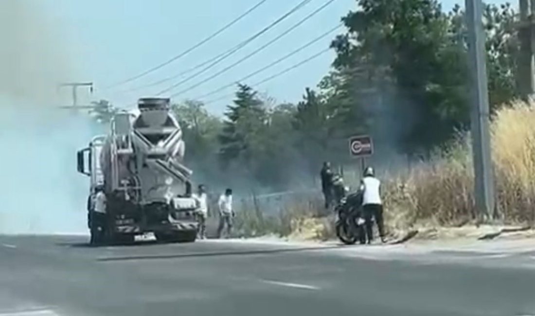 Bolu’da yol kenarına atılan sigara izmariti, kuru otları yaktı Bolu’da kara yolu kenarındaki otluk alanda atılan sigara izmariti nedeniyle