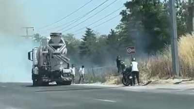 Bolu’da kara yolu kenarındaki otluk alanda atılan sigara izmariti nedeniyle