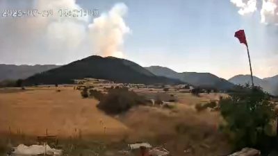 Çankırı’nın Yapraklı ilçesi ile Kastamonu’nun Tosya ilçesi sınırındaki orman yangınının