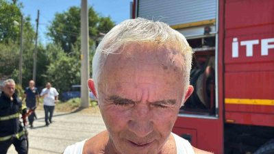 Bolu’da bir kişinin dere kenarındaki çöpleri yakmak isterken çıkardığı yangın