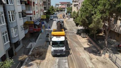 Darıca’da bulunan Ali Arıcan Caddesi; asfalt, kaldırım ve dekoratif aydınlatma