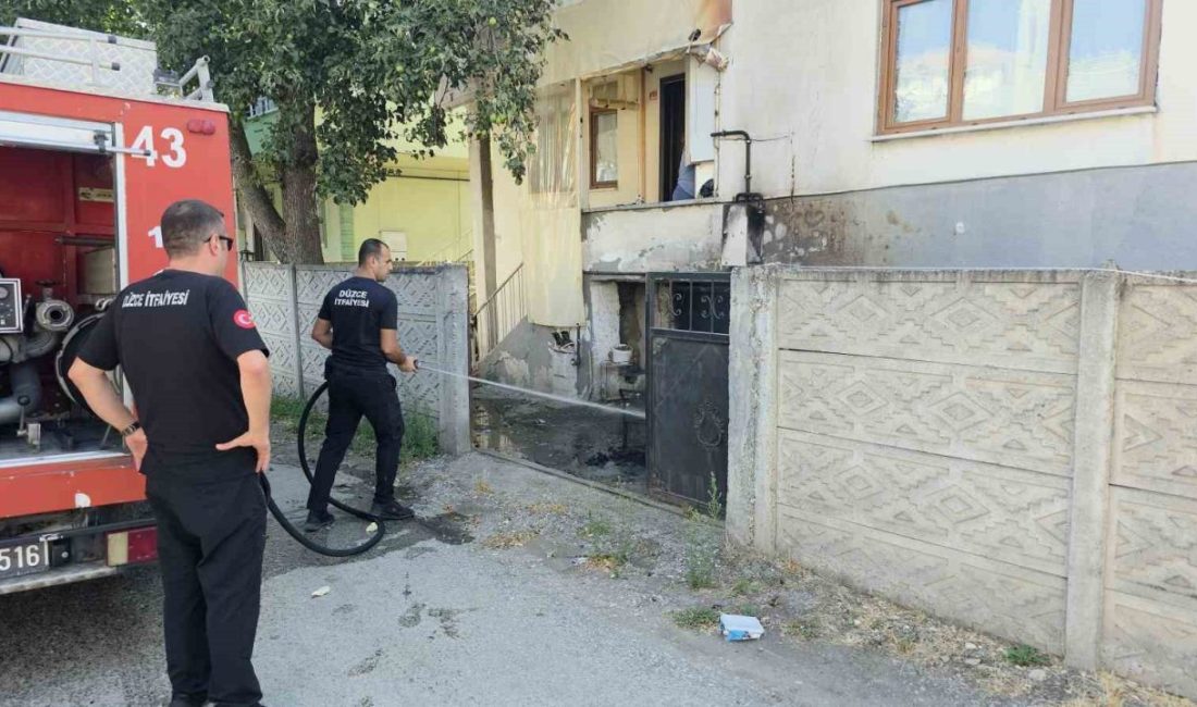 Devriye atan polislerin fark ettiği yangın kısa sürede söndürüldü DÜZCE (İHA) – Düzce’de polis ekipleri devriye attıkları sırasında bir