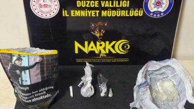 DÜZCE(İHA) – Düzce’de polis ekipleri tarafından yapılan operasyonda bir miktar