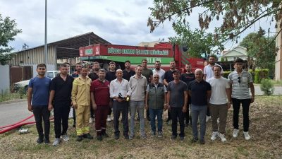 Düzce Orman İşletme Müdürlüğü tarafından orman yangınlarıyla mücadelede görev yapmak