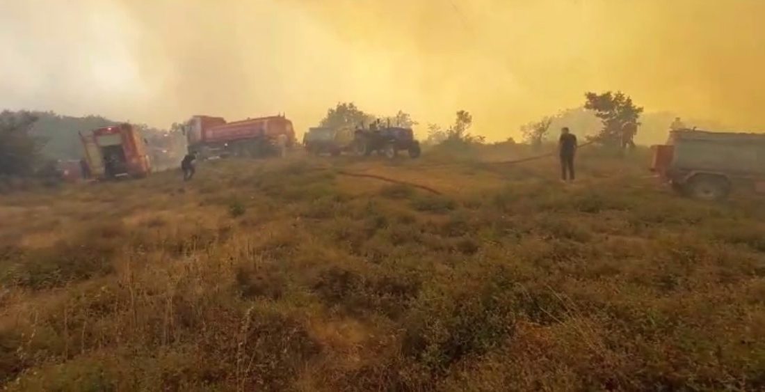 Gebze’deki orman yangınını söndürme çalışmaları sürüyor Kocaeli’nin Gebze ilçesinde ormanlık alanda çıkan yangını söndürme çalışmaları sürüyor.