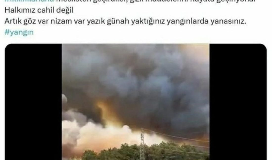 Sakarya’da 5 gündür devam eden orman yangınlarına ilişkin sosyal medyadan