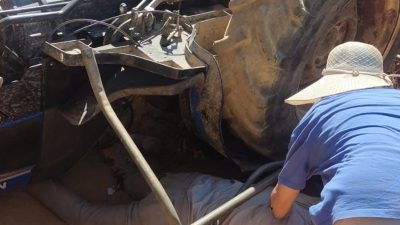 Kocaeli’nin Kandıra ilçesinde kontrolden çıkıp devrilen traktörün sürücüsü yaralandı. Kaza,