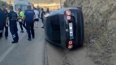 Bilecik’te kaza yapan araca başka bir aracın çarpması sonucu meydana