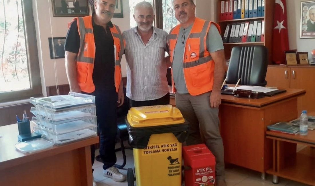 Körfez’de bitkisel atıklar kumbaraya Körfez Belediyesi, çöpe veya kanalizasyona dökülen atık yağlar nedeniyle su