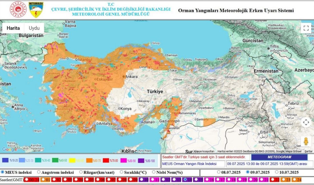Orman yangını riskine karşı uyarılar yapıldı DÜZCE (İHA) – Mevsim normallerinin üzerinde seyreden hava sıcaklıkları nedeniyle