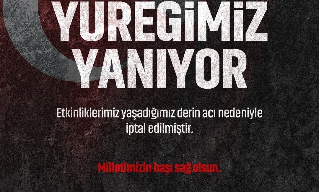 Sakarya’da etkinlikler iptal edildi Pençe-Kilit Harekat bölgesinde görevli 12 Mehmetçiğin şehit düşmesi, Türkiye’yi yasa