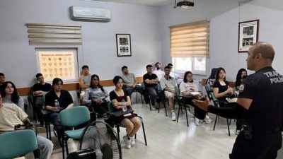 Bozüyük Trafik Denetleme Büro Amirliği tarafından, motosiklet kullanıcılarına yönelik farkındalık