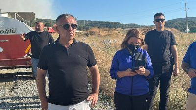 Bilecik’te kontrol altına alınan bir orman yangını sonrası bölgede inceleme