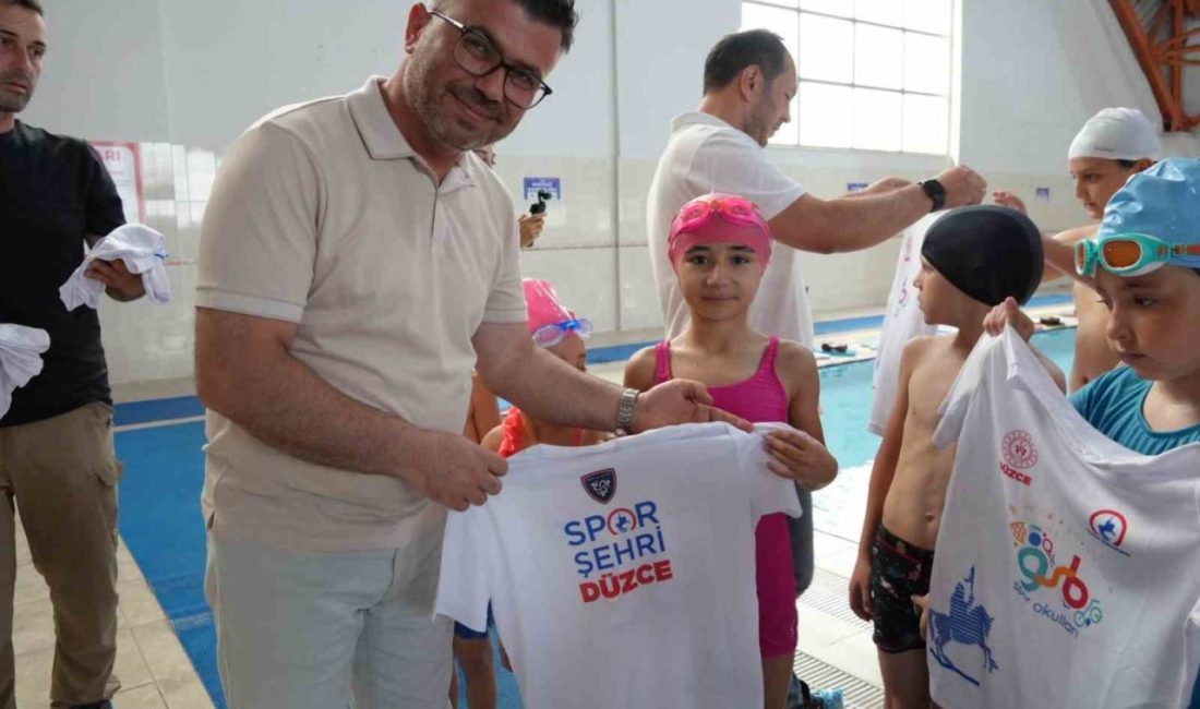Yaz Spor Okulları Sporcularına Hediye Düzce Belediyesi ile Gençlik ve Spor Müdürlüğünce ortaklaşa düzenlenen Yaz