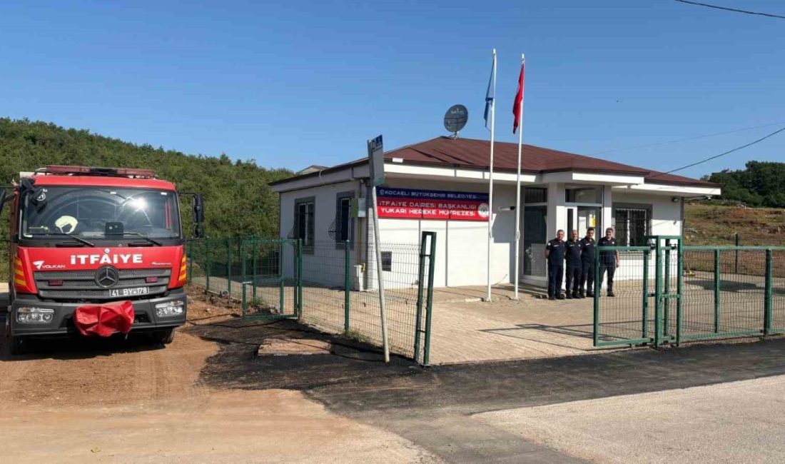 Yukarı Hereke itfaiye binası hizmete girdi Kocaeli Büyükşehir Belediyesi, itfaiye hizmetlerinde kaliteyi daha da artırmak için