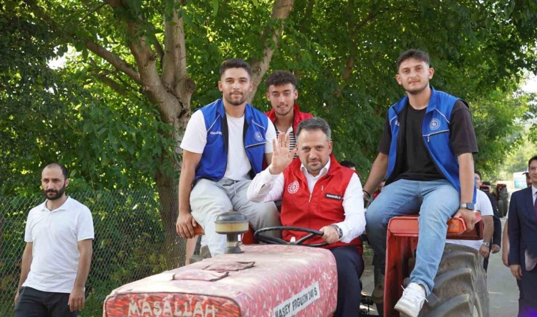Bolu’da düzenlenen “Gönüllü Hasat Etkinliği”nde Gençlik ve Spor Bakan Yardımcısı