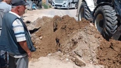 Bilecik’in Bayırköy beldesinde, Sarmaşık ve Fatih Mahallelerini kapsayan kanalizasyon hattı