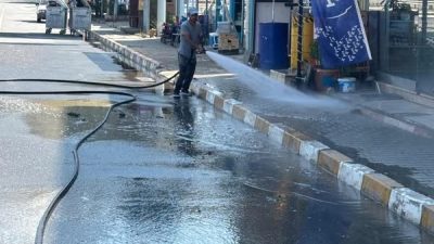 Bayırköy Belediyesi, belde içindeki yan yol güzergâhlarında kapsamlı yol yıkama