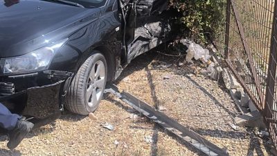 Bilecik’te ticari araç ile otomobilin çarpışması sonucu meydana gelen trafik