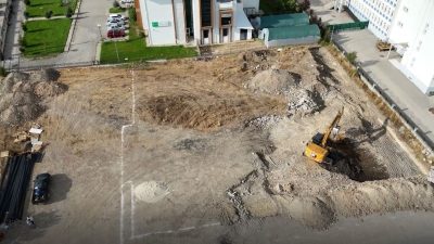 Bolu’da 200 seyirci kapasiteli spor salonunun temel kazı çalışmalarına başlandı.