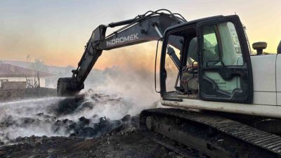 Bolu’nun Gerede ilçesinde otluk alanda çıkan yangın, 3 ev, 2