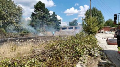 Bolu’da çıkan ot yangını, itfaiye ekiplerinin hızlı müdahalesiyle büyümeden söndürüldü.