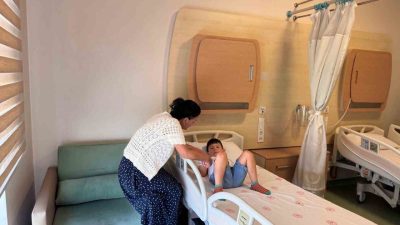 Düzce Atatürk Devlet Hastanesi bünyesinde bulunan çocuk polikliniğinde çocuk kaçırma