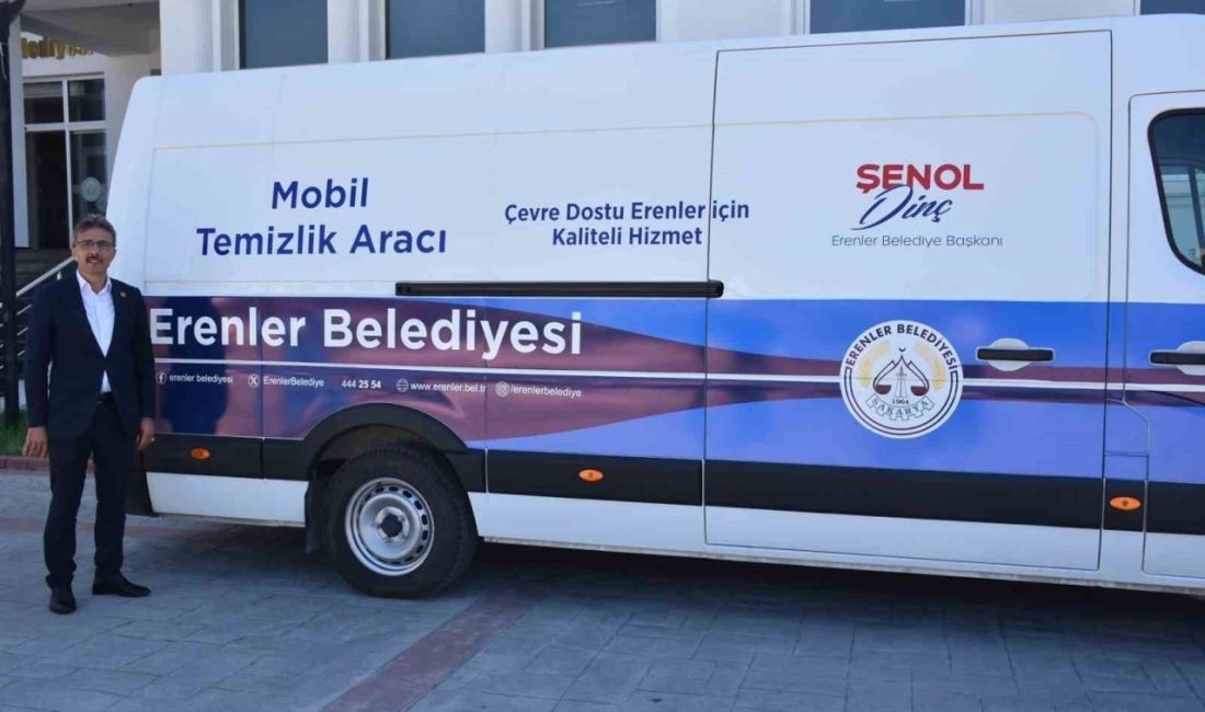 Erenler’de mobil temizlik aracı hizmete başladı Erenler ilçesinde Mobil Temizlik Aracı hizmete başladı. Başkan Şenol Dinç,