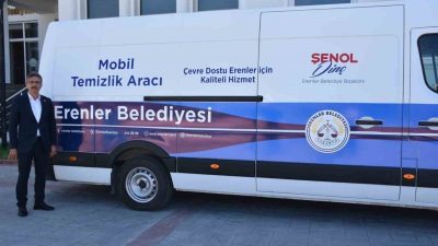 Erenler ilçesinde Mobil Temizlik Aracı hizmete başladı. Başkan Şenol Dinç,