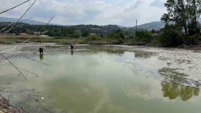 Bolu’da sıcak havalar ve sulama faaliyetleri nedeniyle kuruma noktasına gelen