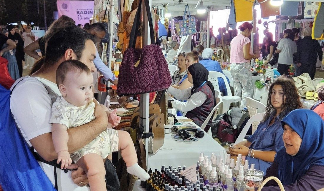 Kocaeli’nin Başiskele ilçesinde kadınların el emeği ürünlerinin sergilendiği 5. Kadın