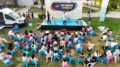 Kocaeli’de düzenlenen “Çık Dışarıya Oynayalım” çerçevesinde Kandıra’da çocuklar oyun ve