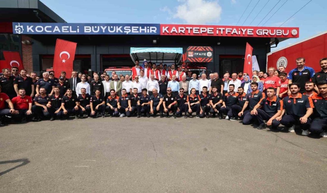 Kocaeli Büyükşehir Belediyesi, Kartepe Uzunçiftlik’te hizmete açtığı modern itfaiye binasıyla