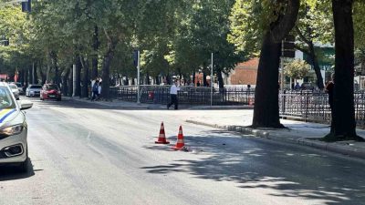 Kastamonu’da yolun karşısına geçmek isterken motosikletin çarptığı yaşlı kadın ağır