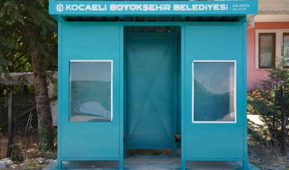 Kocaeli’de kent genelinde başlatılan 5. Etap Durak Hizmetleri Projesi kapsamında