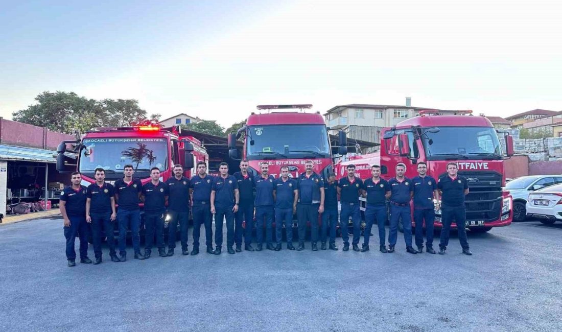Kocaeli İtfaiyesi Çanakkale’ye gitti Kocaeli Büyükşehir Belediyesi, Çanakkale’de devam eden orman yangını söndürme çalışmalarına