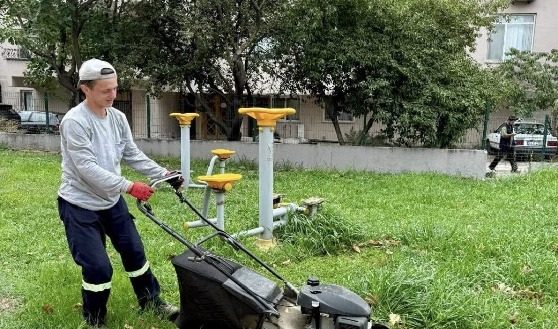 Körfez’de park ve yeşil alanlarda bakım çalışmaları sürdürülüyor. Körfez Belediyesi