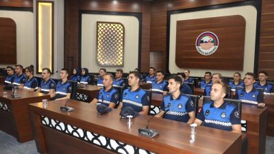 Körfez Belediyesi bünyesinde göreve başlayan yeni zabıta memurları, düzenlenen toplantıyla