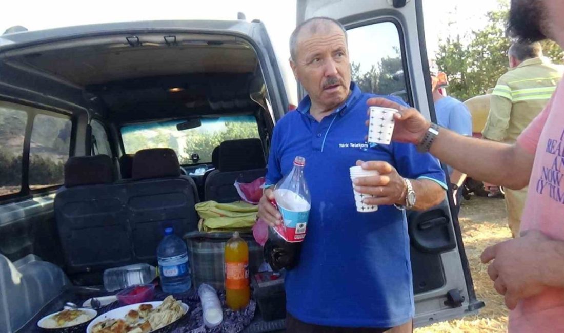 Bolu’nun Mudurnu ilçesinde yaşayan Özçelik çifti, bölgedeki orman yangınıyla mücadele