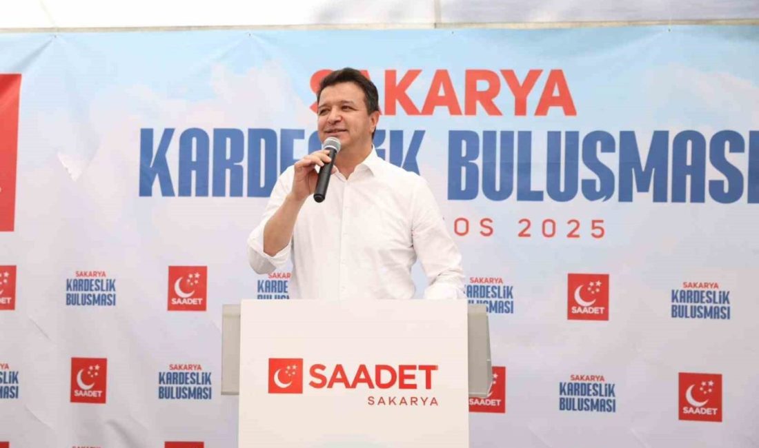 Saadet Partisi Başkanı Arıkan: “8 milyar insan için adaleti sağlayacağız” Sakarya’da, partisinin İl Başkanlığı tarafından düzenlenen ‘Kardeşlik Buluşması’ programına katılan