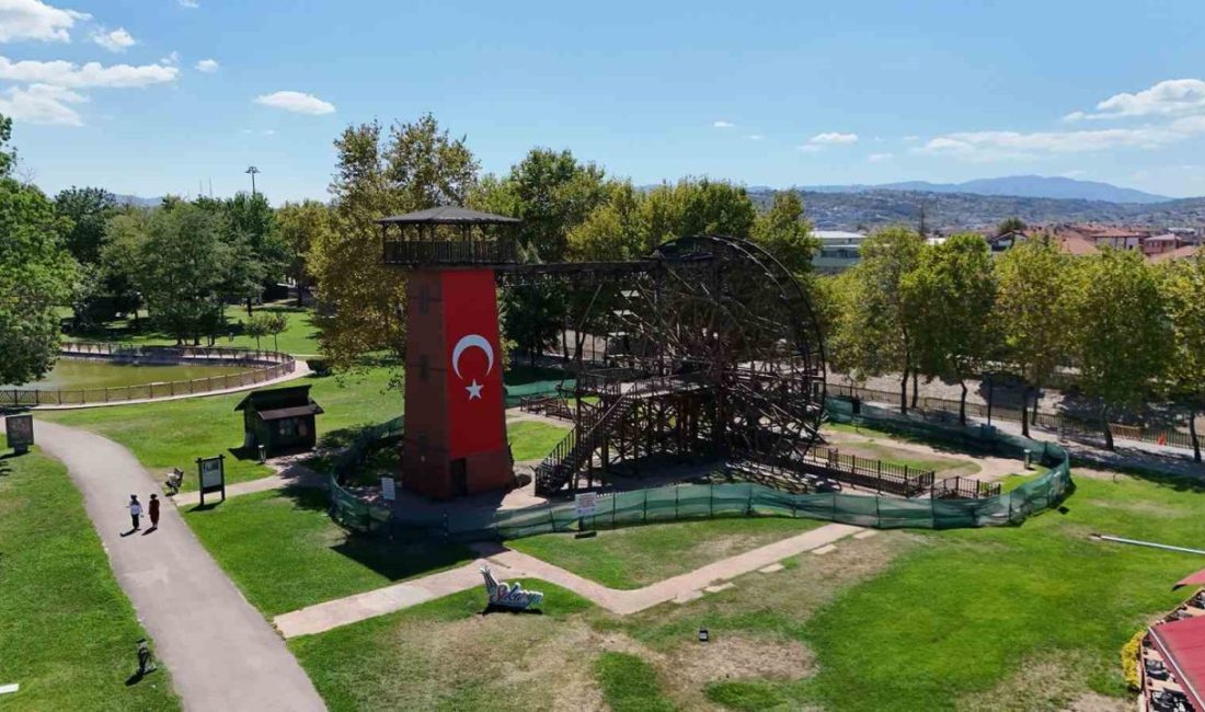 Sakarya’nın simgesi olan Tarihi Çark yenileniyor Sakarya Büyükşehir Belediyesi, şehrin simgelerinden biri olan Aziz Duran Parkı’ndaki