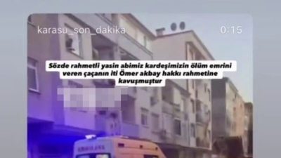 Sakarya’nın Karasu ilçesinde bir şahsın alışveriş dönüşü sokak ortasında uğradığı