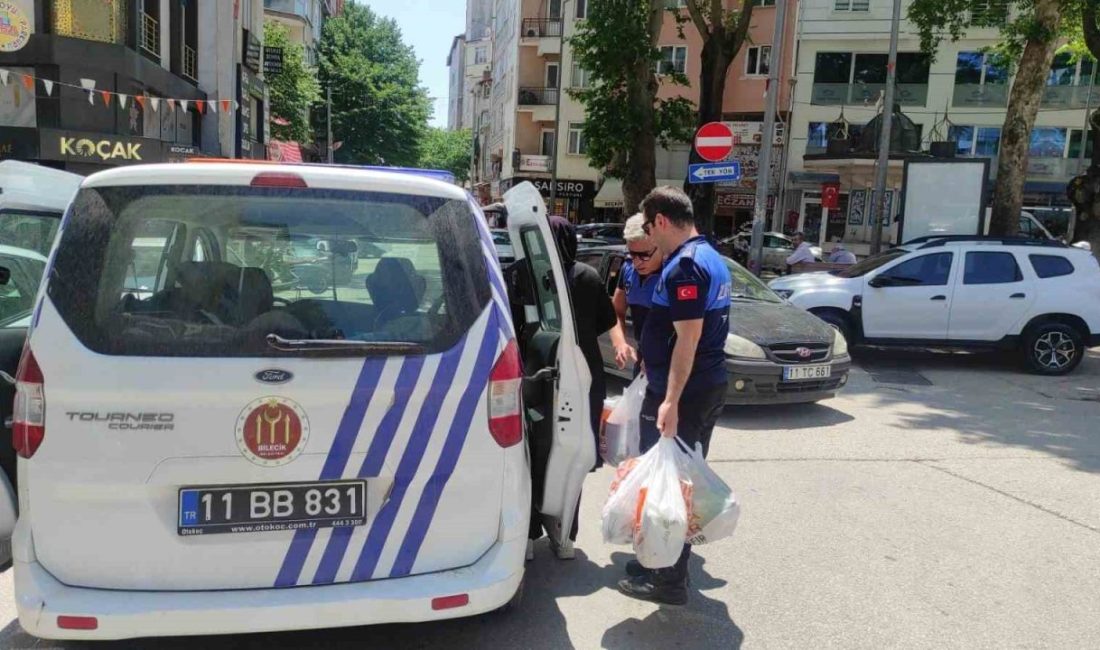 Bilecik’te dilenerek vatandaşlardan topladığı paralarla bir süper marketten aldığı 15
