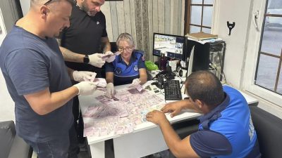 Yalova’da zabıta ekipleri tarafından yakalanan dilencinin üzerinden 45 bin lira